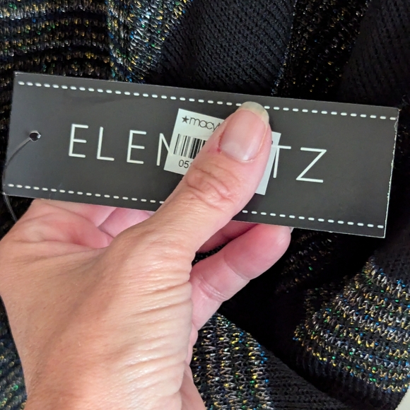 Brand New Elementz ✨Top and Attached Sweater, Both Are Very Very Sparkly Size M - Picture 10 of 10